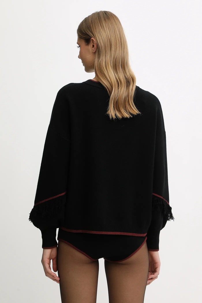 Îmbrăcăminte Never Fully Dressed Pulover NFDKN731 negru