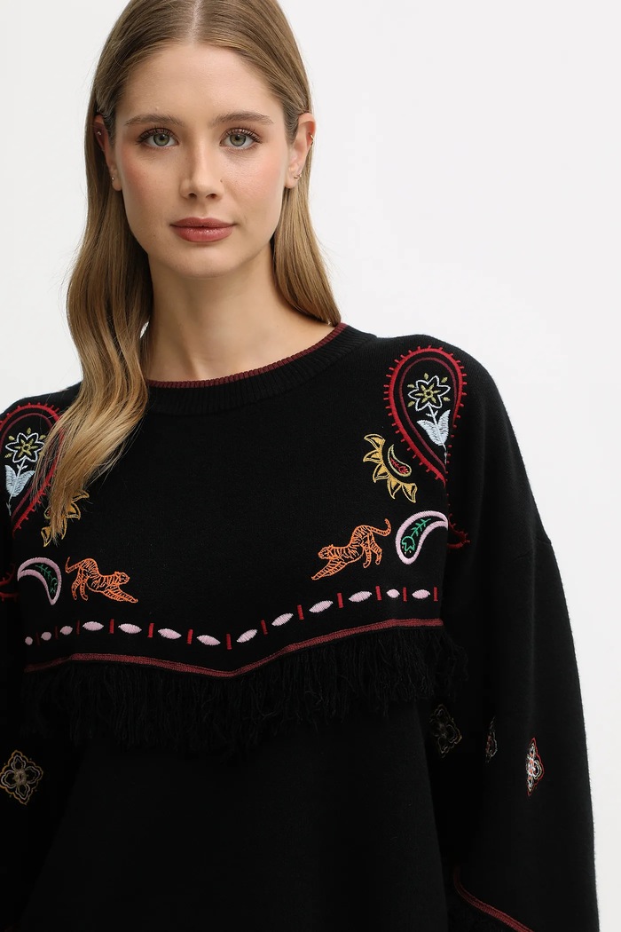 Pulover Never Fully Dressed NFDKN731 negru