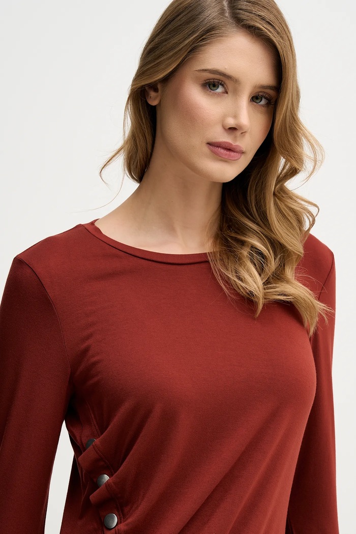Μακρυμάνικο Sisley πορτοκαλί 3JPXL108C