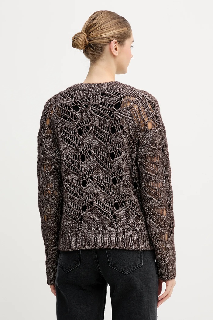 Одяг Светр із додаванням вовни Sisley 1H5BL401E коричневий