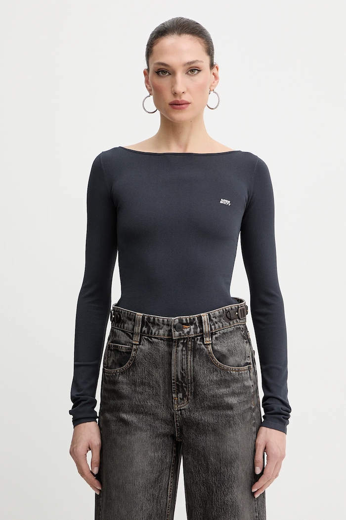 Miss Sixty longsleeve z elastanem szary 6S3RJ42700