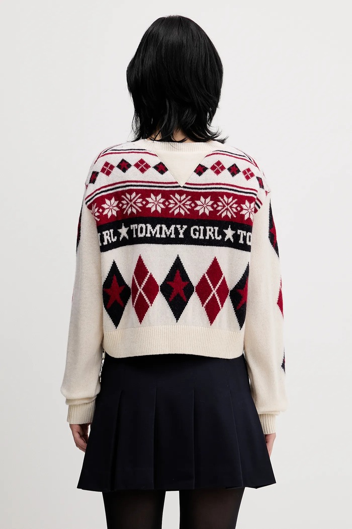 Îmbrăcăminte Tommy Jeans pulover de lână DW0DW22498 bej