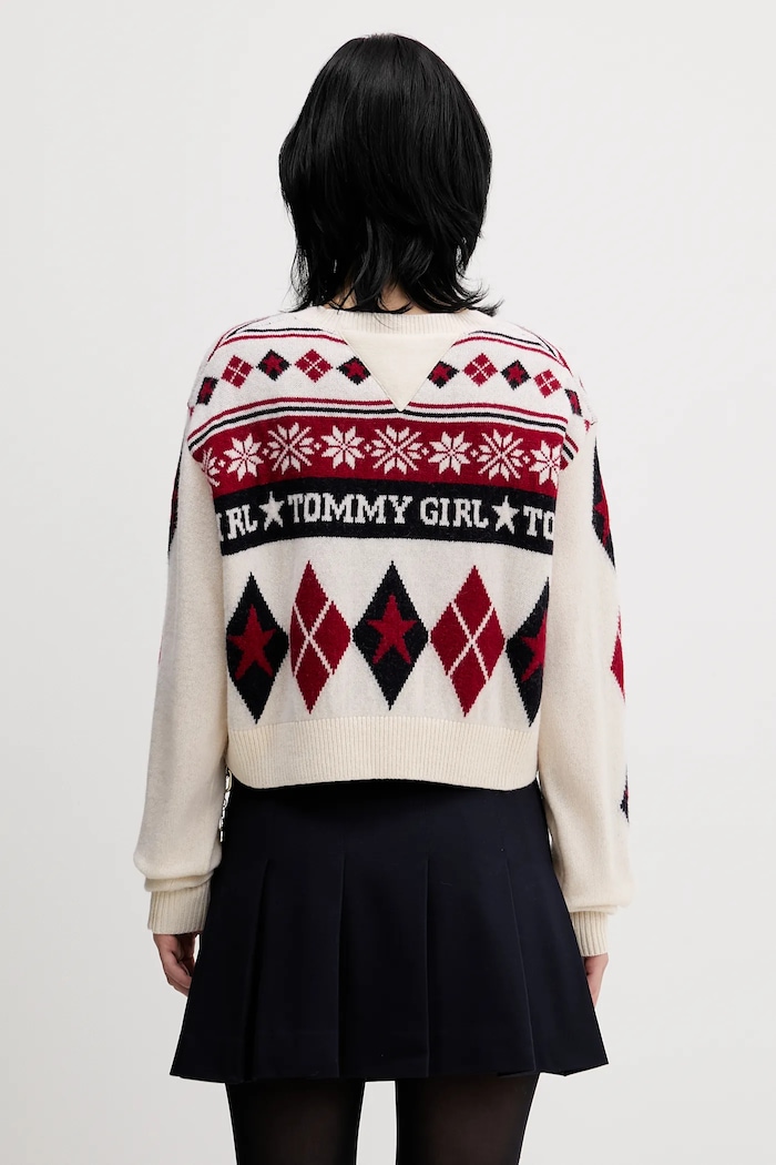 Îmbrăcăminte Tommy Jeans pulover de lână DW0DW22498 bej