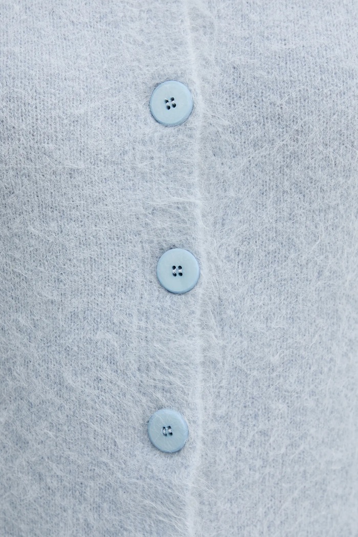 Sandro Ferrone cardigan cu alpaca S9YBFNESPOLO albastru
