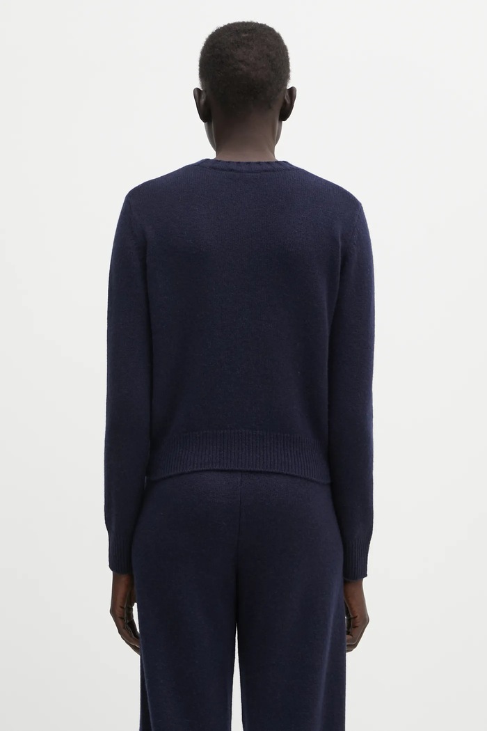Abbigliamento Sporty & Rich maglione in lana SRC Cashmere WS01264302BL106 blu navy