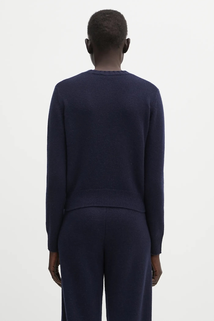 Abbigliamento Sporty & Rich maglione in lana SRC Cashmere WS01264302BL106 blu navy