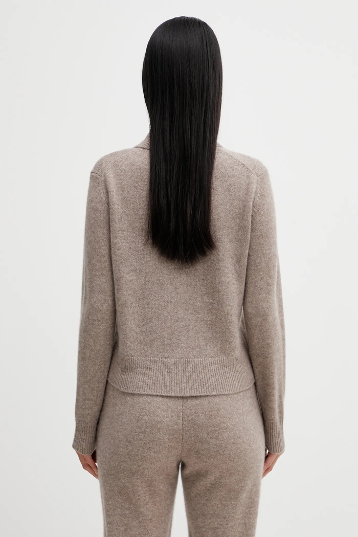 Одежда Шерстяной свитер Sporty & Rich SRC Cashmere WS07466302BE24 бежевый