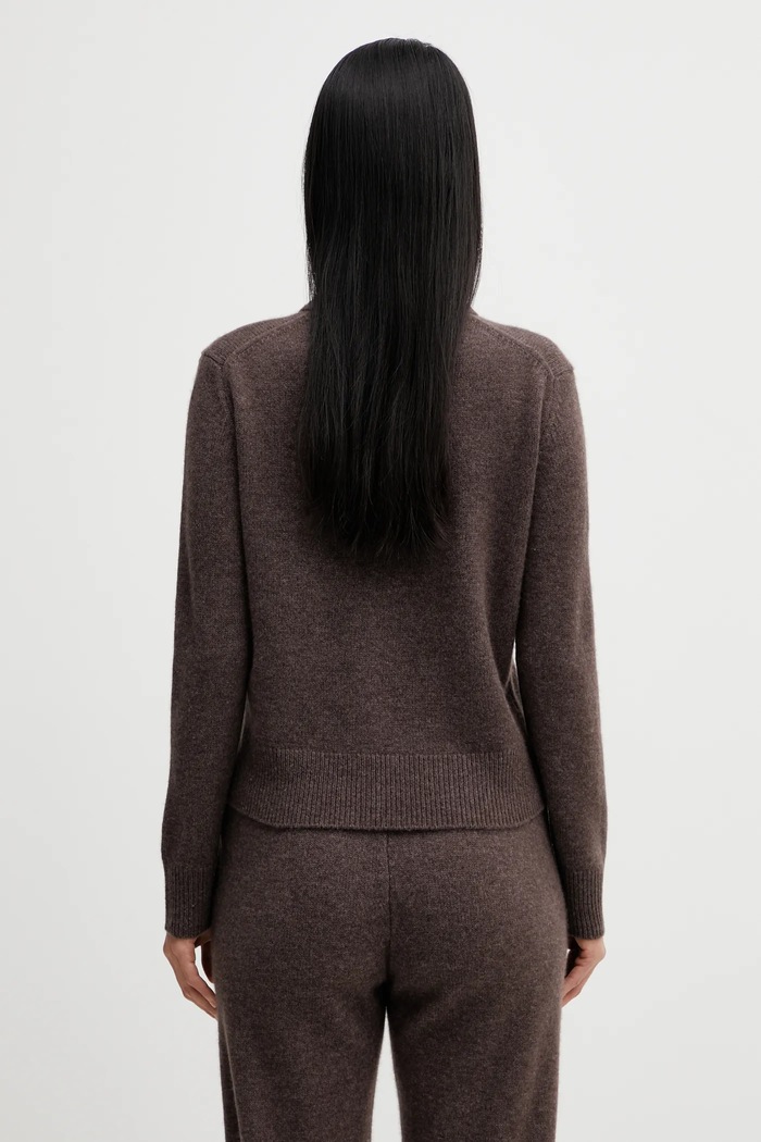 Одежда Шерстяной свитер Sporty & Rich SRC Cashmere WS07466302BR27 коричневый