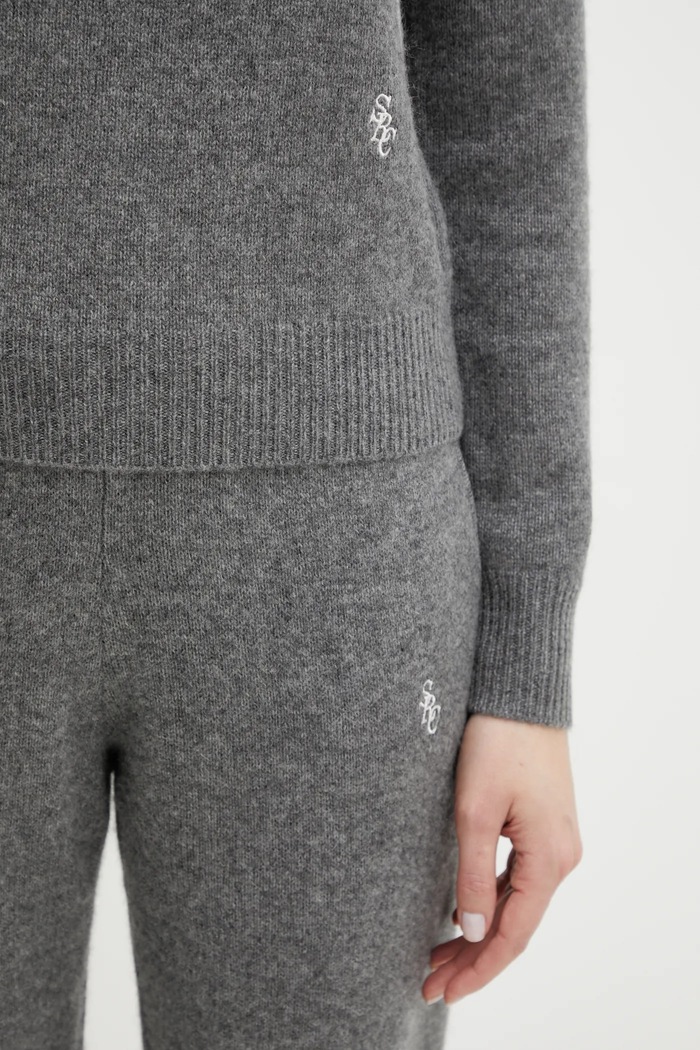 Μάλλινο πουλόβερ Sporty & Rich SRC Cashmere γκρί WS01267302GY22