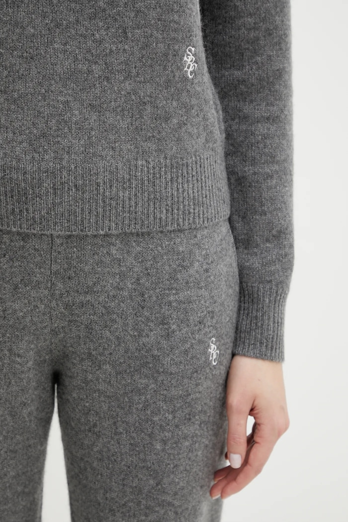 Μάλλινο πουλόβερ Sporty & Rich SRC Cashmere γκρί WS01267302GY22