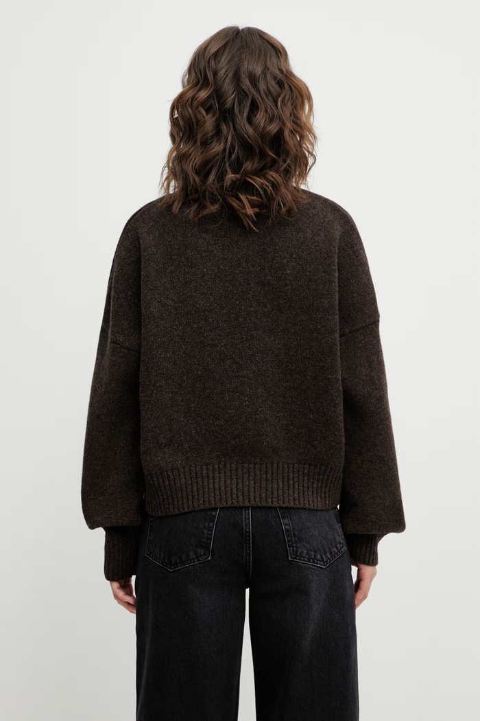 Ρούχα Μάλλινο πουλόβερ Sporty & Rich SRC Wool WS06465302BR03 καφέ