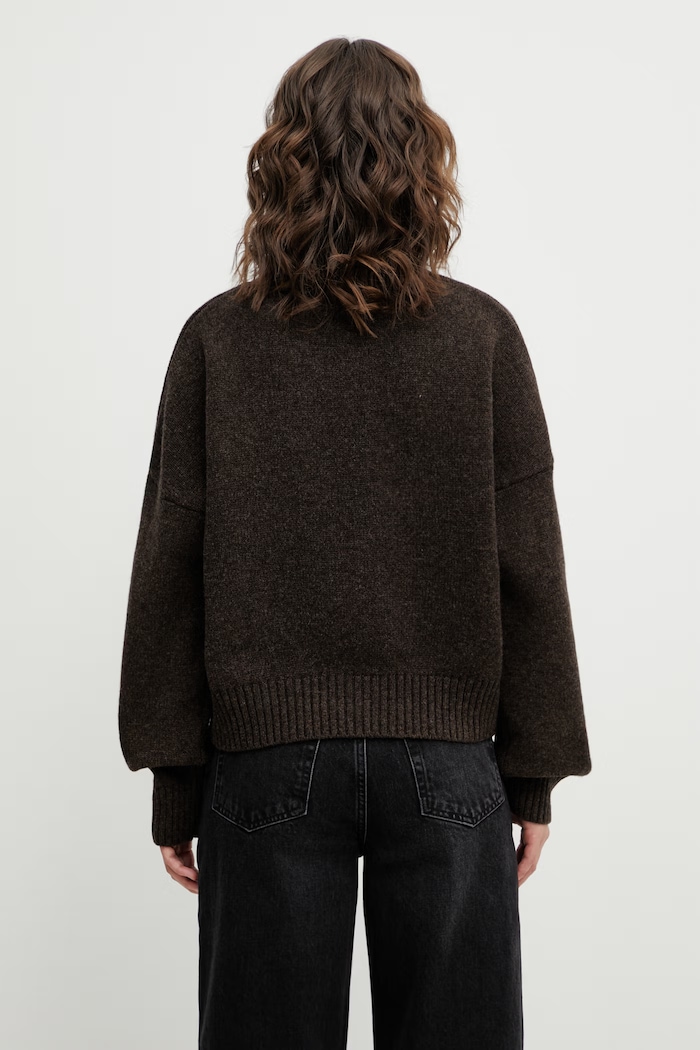 Ρούχα Μάλλινο πουλόβερ Sporty & Rich SRC Wool WS06465302BR03 καφέ