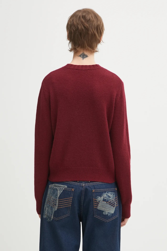 Îmbrăcăminte Sporty & Rich pulover de lână SRC Cashmere WS01262302RE10 burgundia