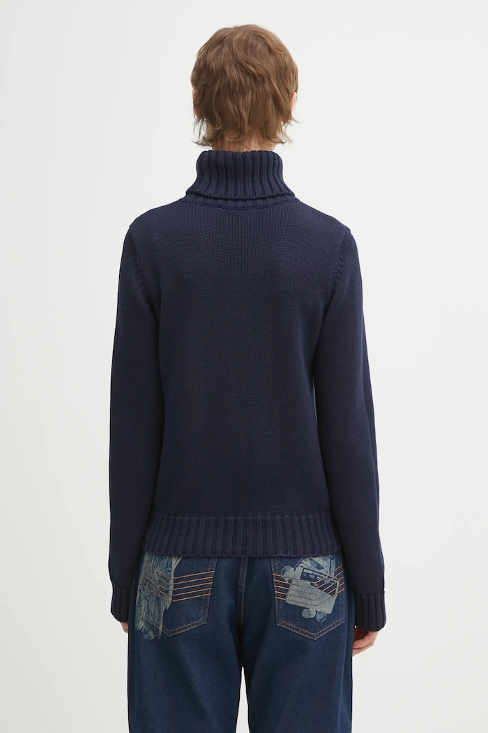 Clothing Sporty & Rich cotton jumper S&R Nautical Knitted WS07263178BL106 navy