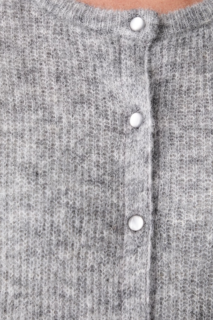 Mos Mosh cardigan pentru femei cu lână Almine 158680 gri