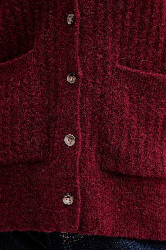 Kardigan s dodatkom vune JOYINME Soft Whisper Kardigan.Soft.Whisper bordo