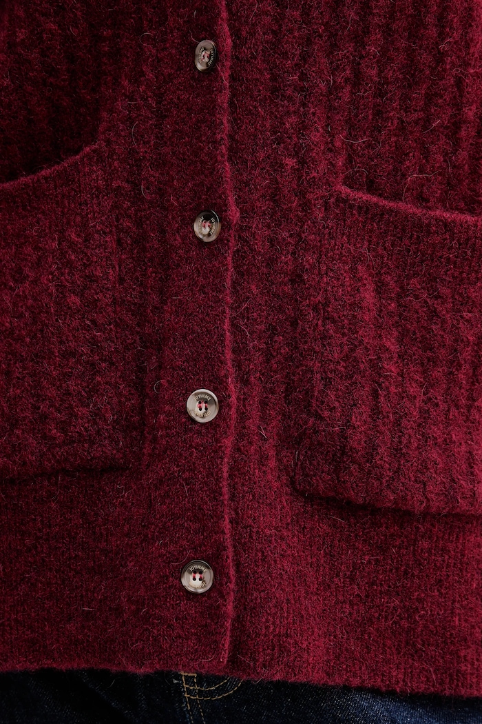 Kardigan s dodatkom vune JOYINME Soft Whisper Kardigan.Soft.Whisper bordo