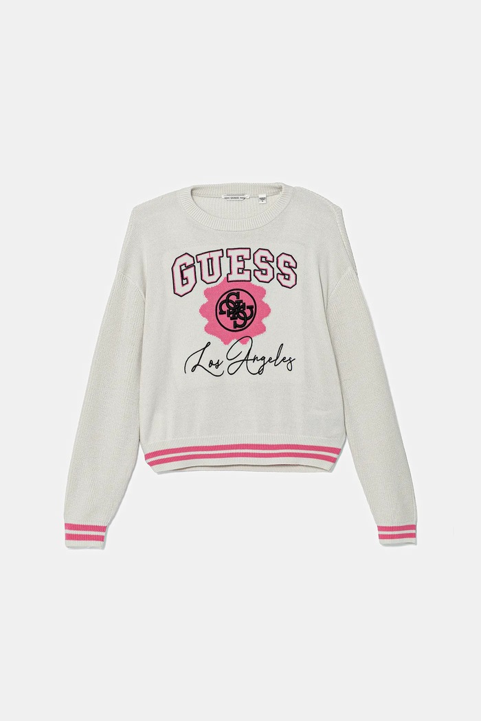 Guess sweter z domieszką wełny dziecięcy z domieszką wełny beżowy J5YR02.Z3OF0.9BYA