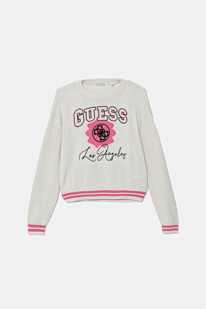 Guess sweter z domieszką wełny dziecięcy z domieszką wełny beżowy J5YR02.Z3OF0.9BYA