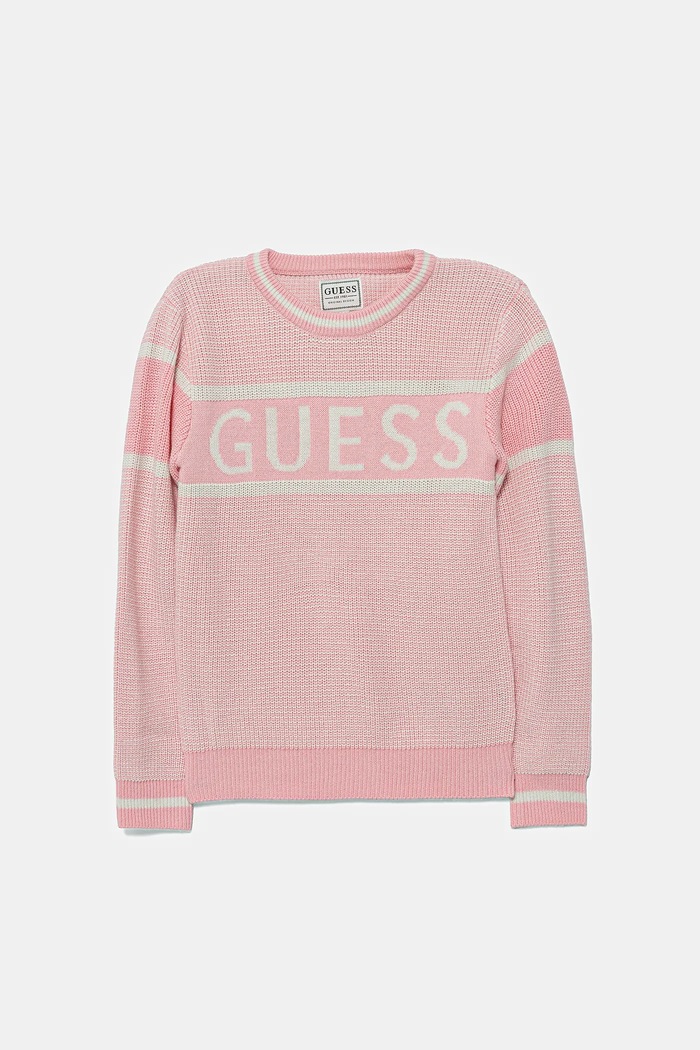Guess pulover pentru copii din amestec de lână cu modele roz K5YR00.Z3OJ0.9BYA