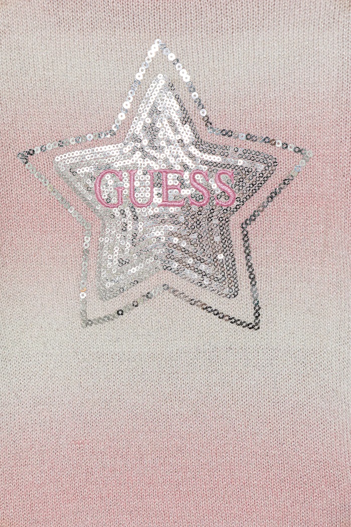 Dziewczynka Guess sweter z domieszką wełny dziecięcy K5YR07.Z3OQ0.9BYA różowy