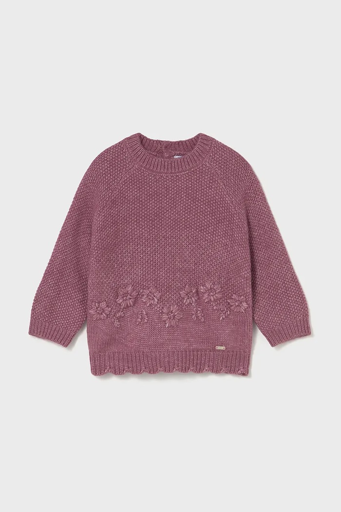 Mayoral sweter niemowlęcy średniej grubości różowy 2352.4B.Baby.9BYA
