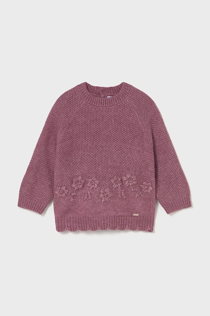 Mayoral sweter niemowlęcy średniej grubości różowy 2352.4B.Baby.9BYA