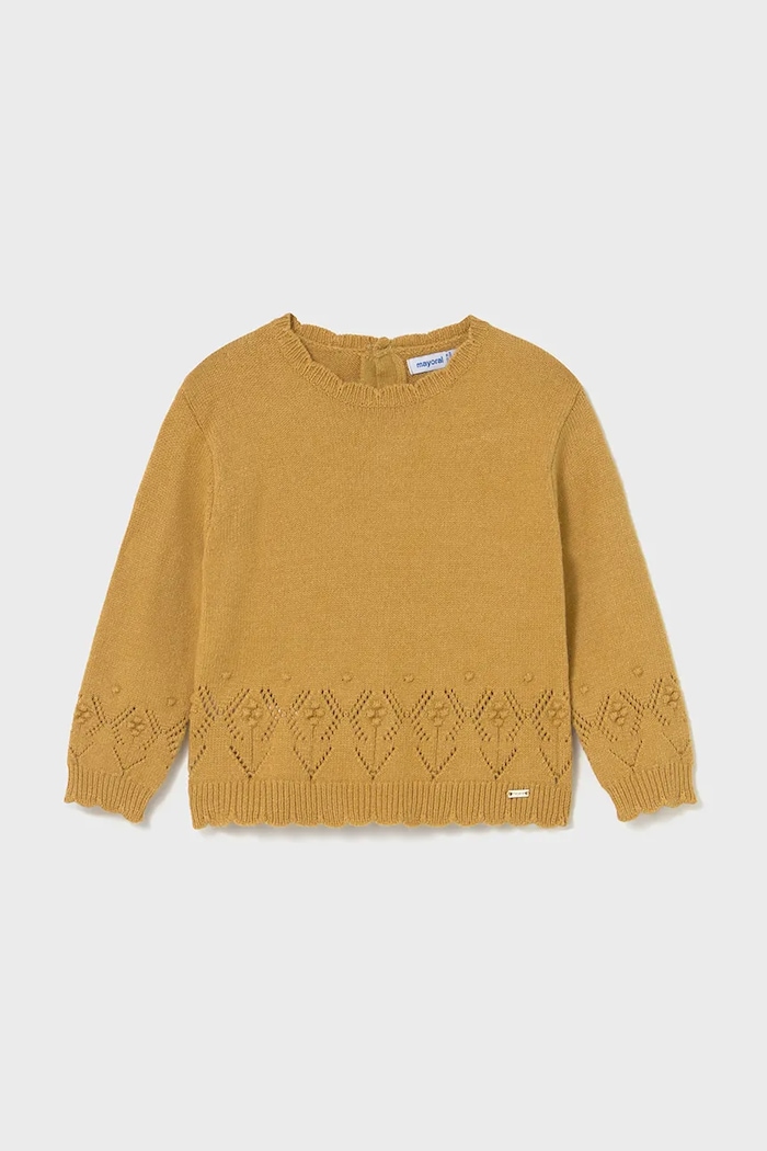Παιδικό πουλόβερ Mayoral 2353.4E.Baby.9BYA κίτρινο AW25