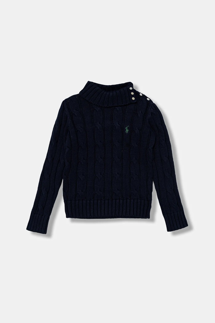 Polo Ralph Lauren sweter bawełniany dziecięcy pozostałe granatowy 313978862001