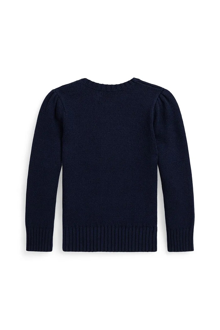 Παιδικό βαμβακερό πουλόβερ Polo Ralph Lauren 312978870001 σκούρο μπλε AW25