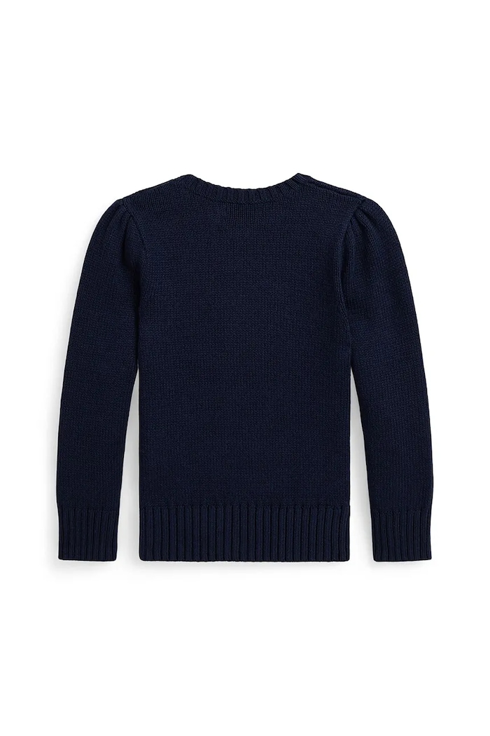 Παιδικό βαμβακερό πουλόβερ Polo Ralph Lauren 312978870001 σκούρο μπλε AW25