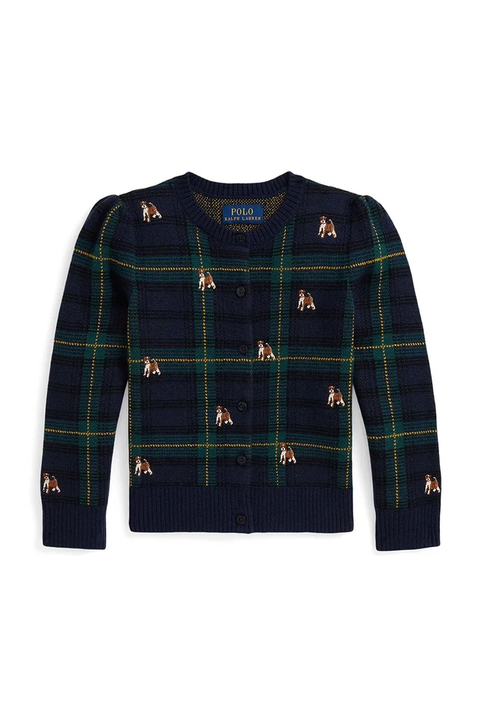 Otroški volneni pulover Polo Ralph Lauren 312978877001 mornarsko modra AW25