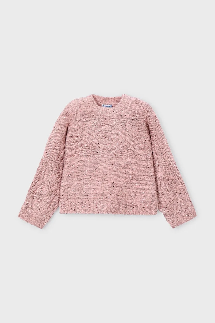 Mayoral pulover copii 4306.6K.Mini.9BYA roz AW25