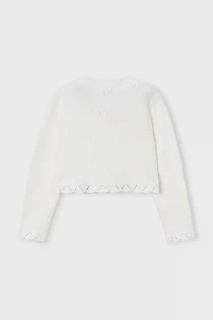 Mayoral Sweter dziecięcy 4312.6L.Mini.9BYA biały AW25