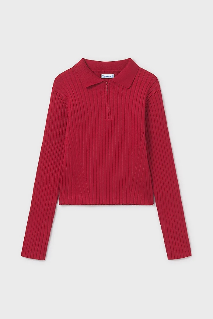 Παιδικό πουλόβερ Mayoral 7195.8G.Junior.9BYA κόκκινο AW25