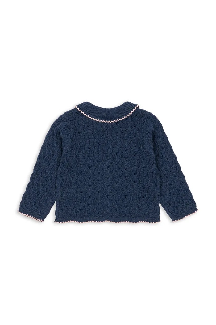 Konges Sløjd cardigan bebe ROSIER CARDIGAN KS103971.9BYA bleumarin AW25