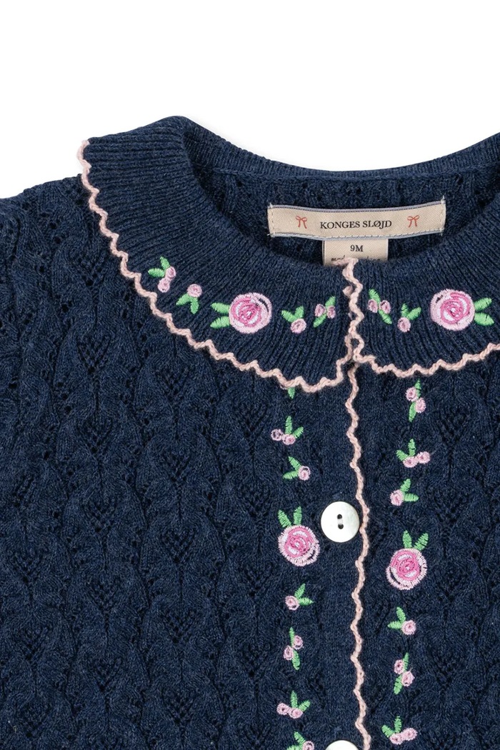Fete Konges Sløjd cardigan bebe ROSIER CARDIGAN KS103971.9BYA bleumarin
