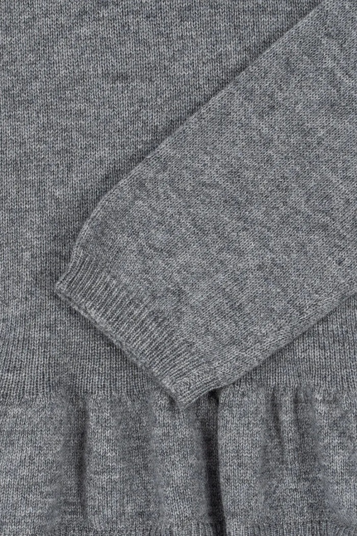Konges Sløjd sweter z dodatkiem kaszmiru CATHY KNIT SWEATER szary KS103748.9BYA