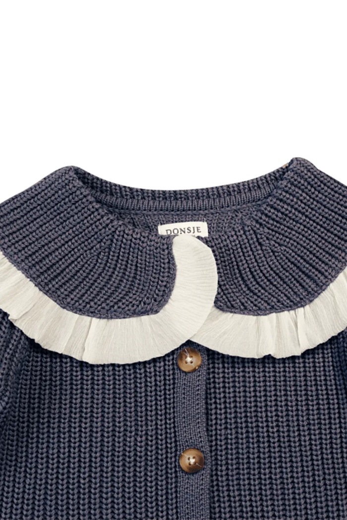 Donsje cardigan pentru copii din bumbac Zoila Cardigan bleumarin 4108200