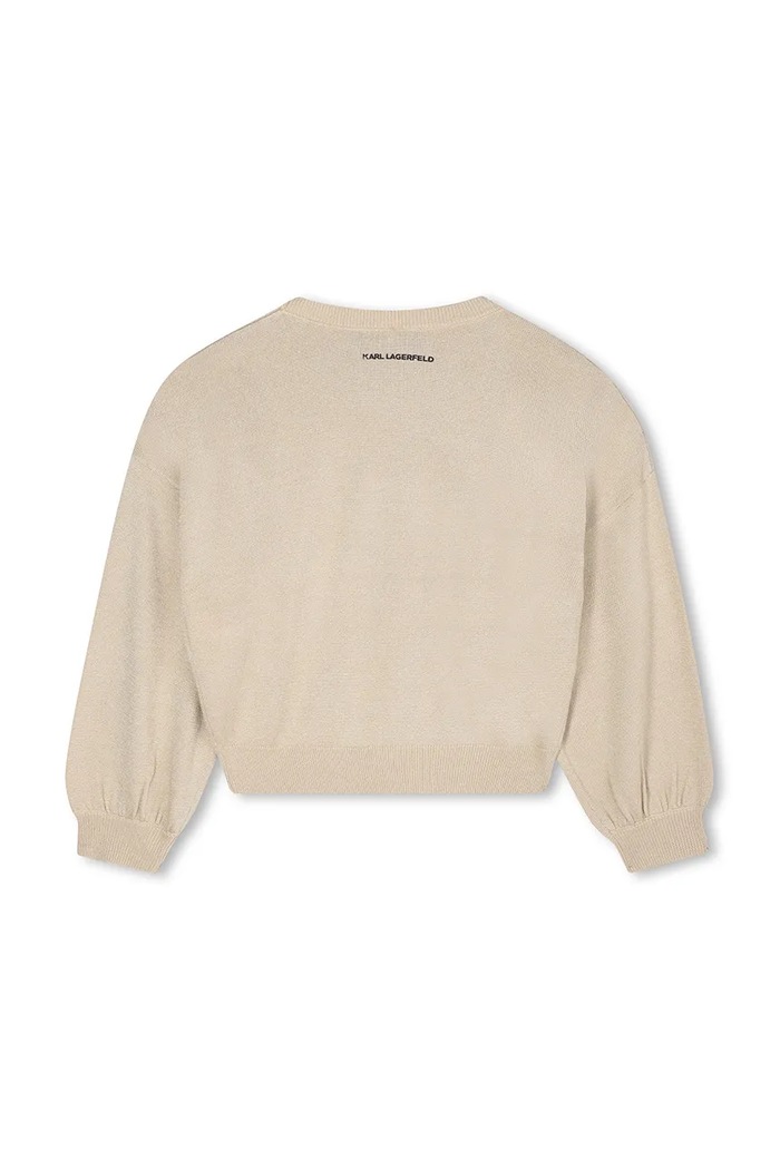 Dievča Detský sveter Karl Lagerfeld Z30937.156.162 béžová