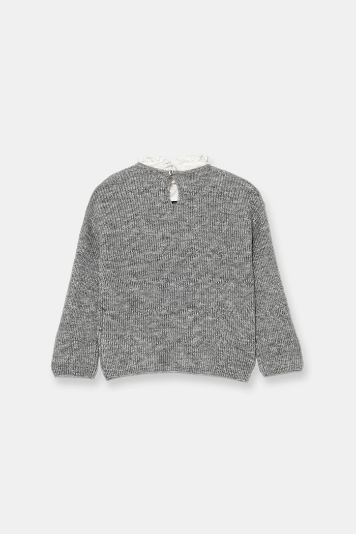 Guess sweter z domieszką wełny dziecięcy J5BR21.Z1140.9BYA szary AW25