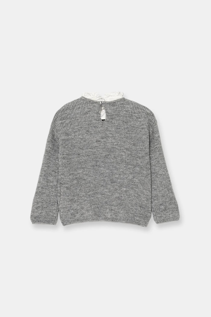 Guess sweter z domieszką wełny dziecięcy J5BR21.Z1140.9BYA szary AW25