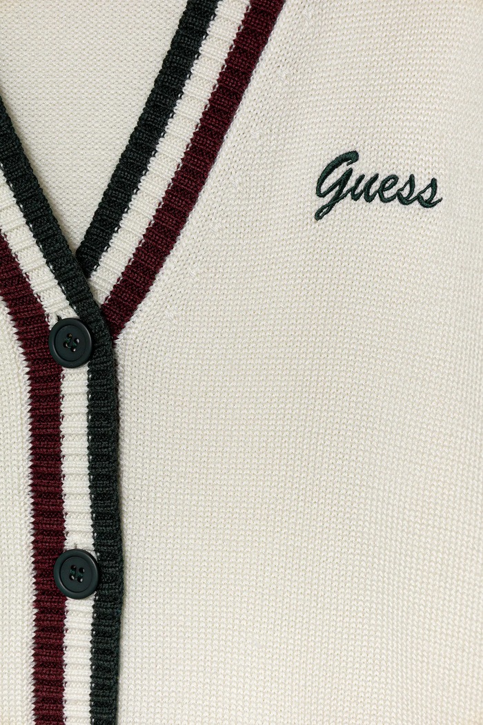 Dievča Detský kardigan s prímesou vlny Guess J5BR22.Z1152.9BYA béžová
