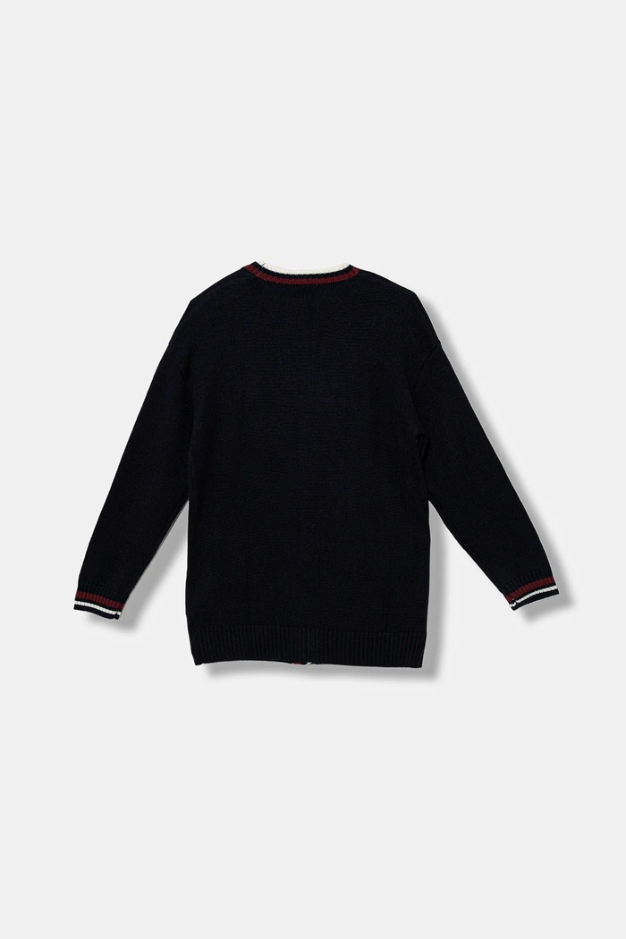 Detský kardigan s prímesou vlny Guess J5BR22.Z1152.9BYA tmavomodrá AW25
