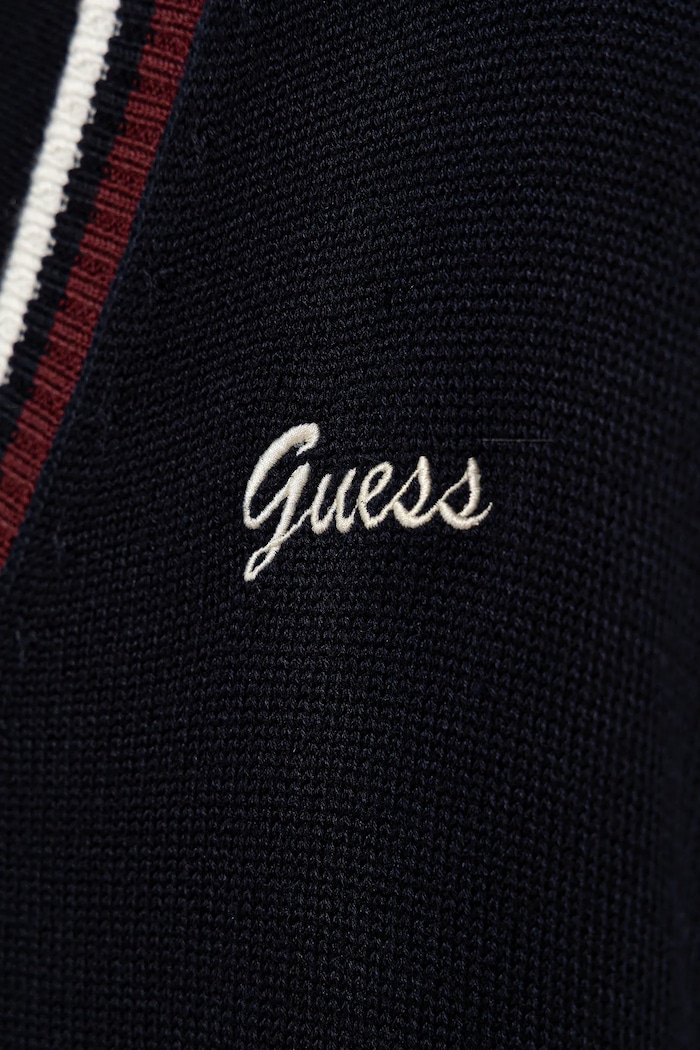 Dievča Detský kardigan s prímesou vlny Guess J5BR22.Z1152.9BYA tmavomodrá