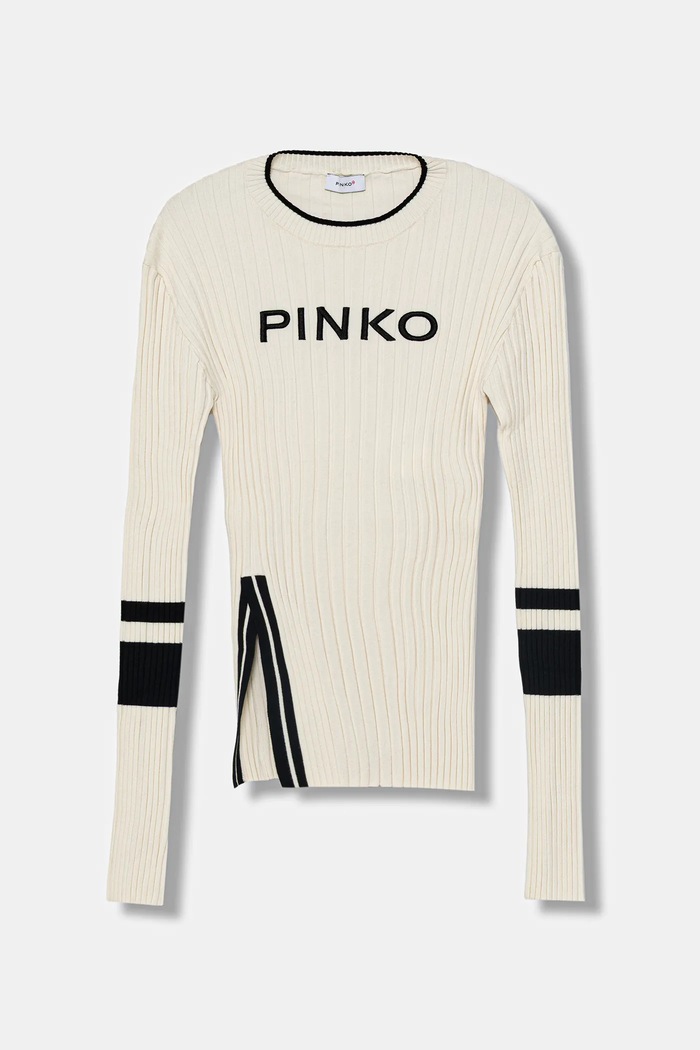 Detský sveter Pinko stredne hrubá béžová KFMA020.C.FL089