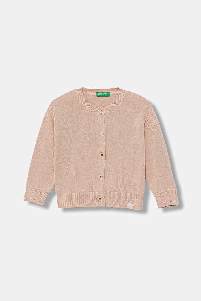 Dětský kardigan United Colors of Benetton tenká růžová 19DKG500R.P.seasonal