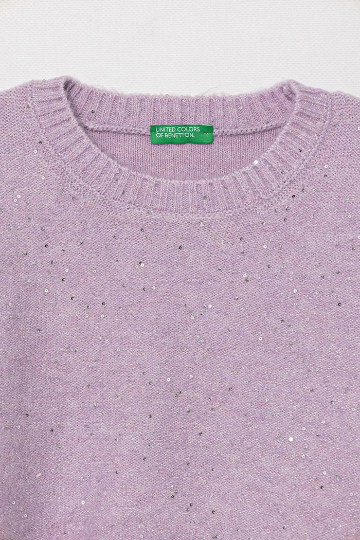 Fete United Colors of Benetton Pulover pentru copii 1VPUC108V.G.seasonal violet
