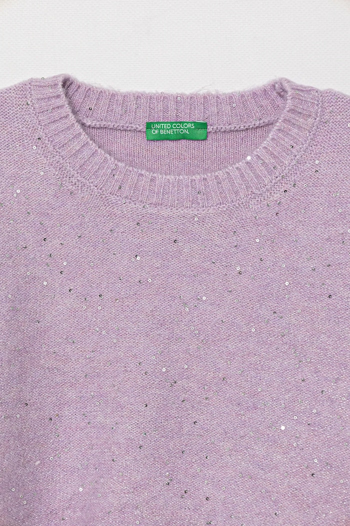 Fete United Colors of Benetton Pulover pentru copii 1VPUC108V.G.seasonal violet