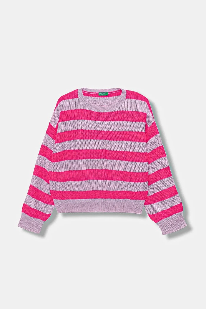 United Colors of Benetton pulover copii cu modele violet 1Z8SQ108X.G.seasonal